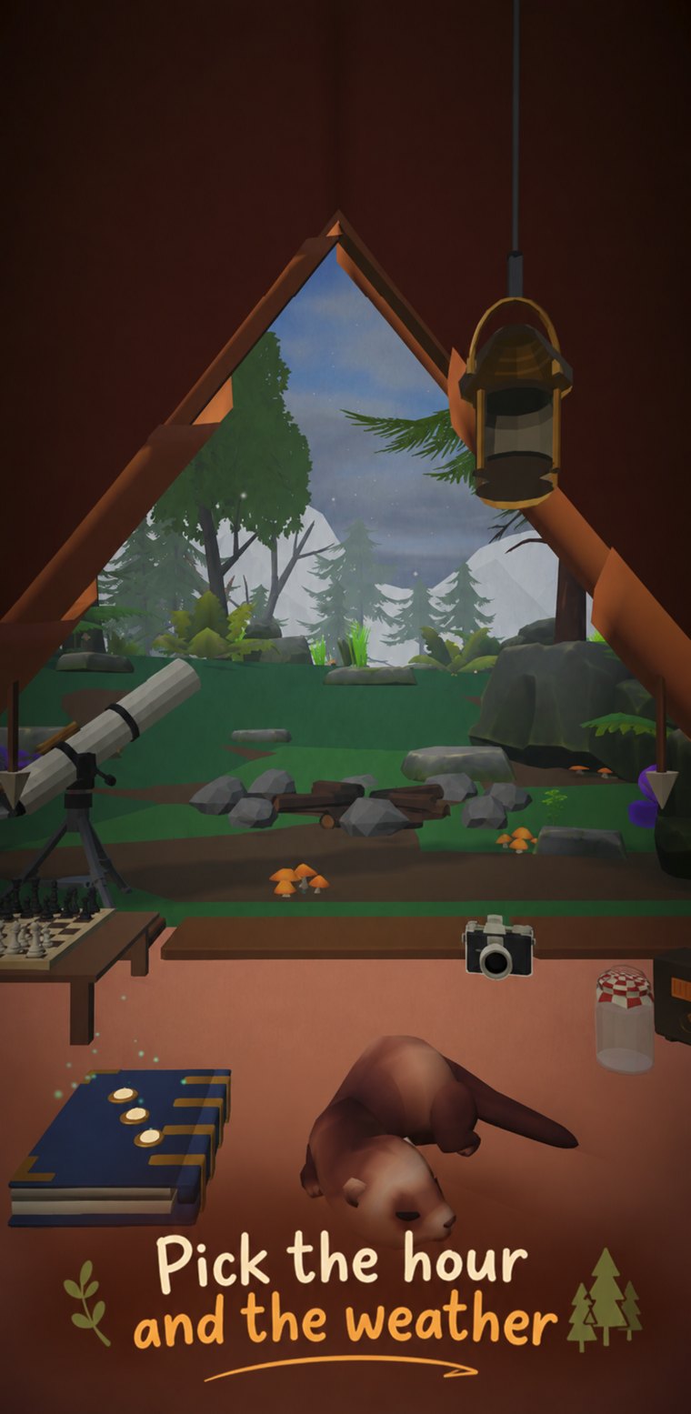 Cozy Tent: Pick the hour and the weather